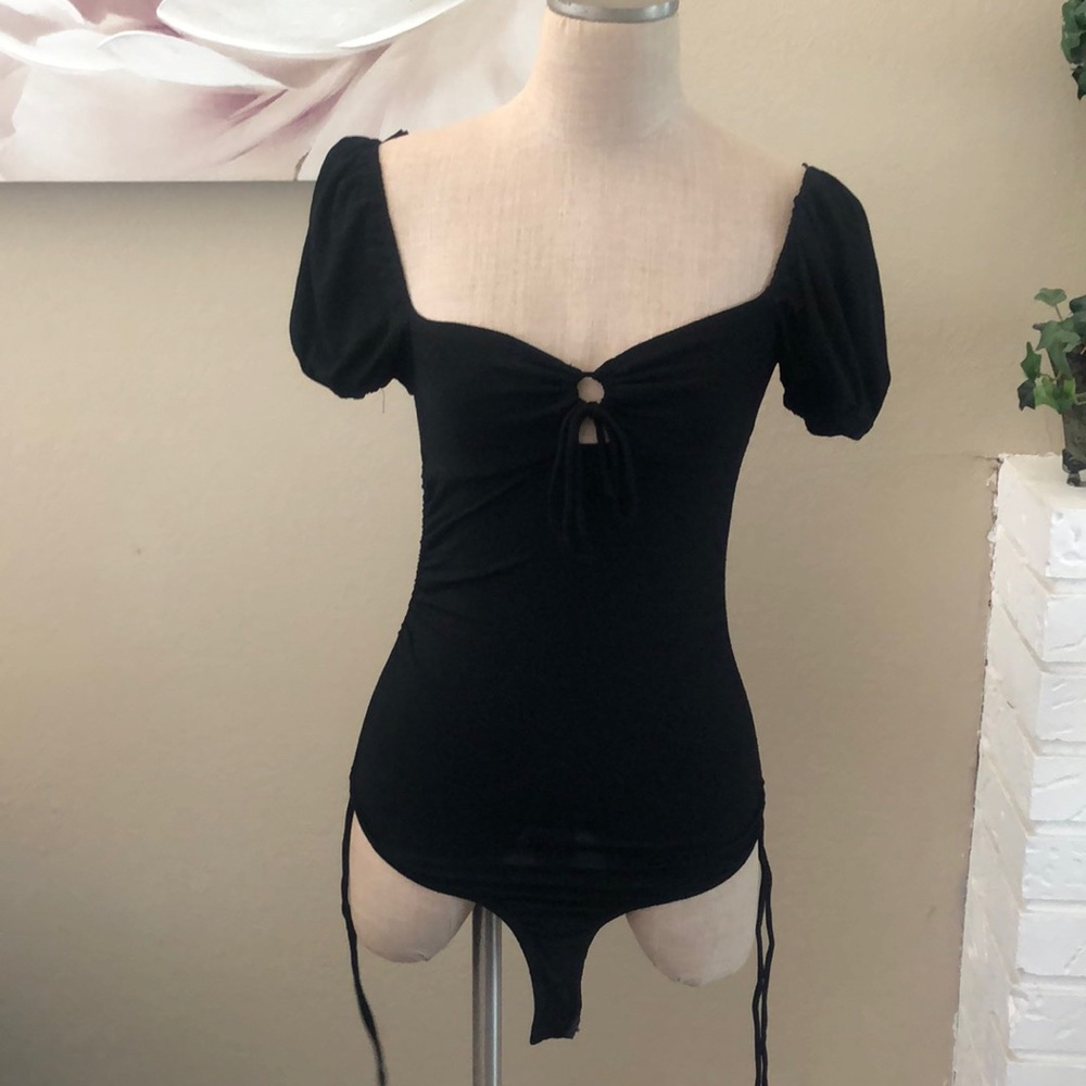 Who I Am Smocked Off The Shoulder Bodysuit Size 10